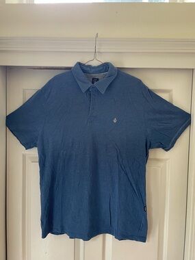 Volcom Men's Polo Shirt - Blue